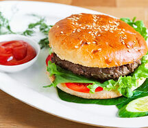 Chicken Burger Plate