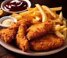 Boneless Crispy Strips (3 pcs) & Chips