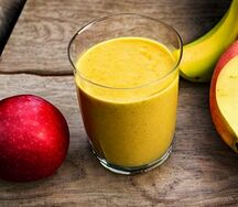 Apple, Banana, Mango and Orange Smoothie