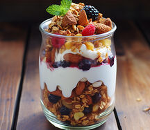 Granola or Muesli Yoghurt Parfait