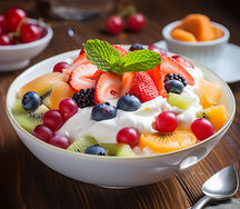 Fresh Fruit Salad - Creamed