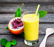 Passion-in-melon smoothie