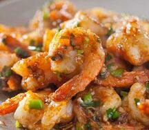 Sauté de crevettes