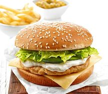 Cheese burger au poulet