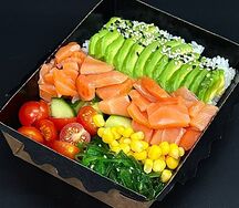 Poke с лососем