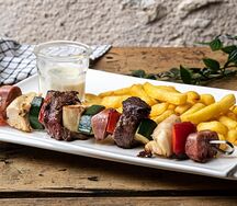 Brochettes de saucisses