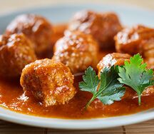 Boulettes de poulet sauce tomate