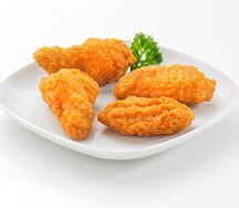Pilons et hauts de cuisses de poulet panés