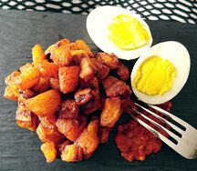 Alloco avec œufs