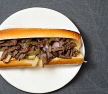 Cheese steak sandwich