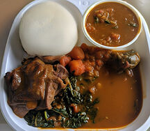 Nshima & goat meat