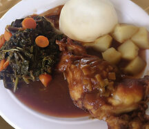 Nshima & chicken