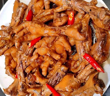 Attiéké patte de poulet