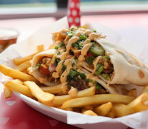Cheese shawarma