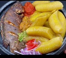 Bouillie de banane au poisson
