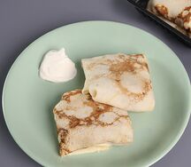 Блины, фаршированные мясом