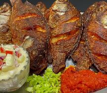 Poisson carpe frit