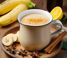 Spiced honey banana smoothie