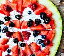 Fresh Fruit Watermelon Pizza