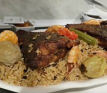 Riz au soumbala poisson