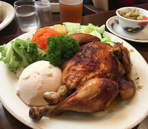 Chicken with nshima