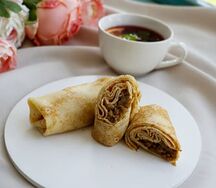 Блины с мясом