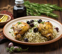 Riz aux olives et poulet