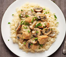 Riz au champignons et poulet