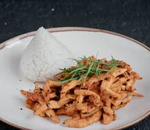 Курица карри с рисом