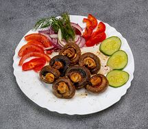 Грибы на углях