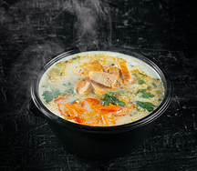 Сливочный суп с курицей