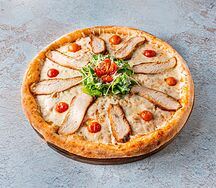 Пицца Цезарь с курицей
