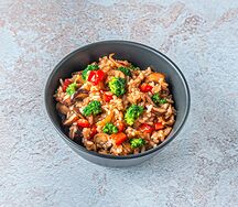 Тепаньяки рис с овощами