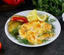 Минтай, запечённая под сыром