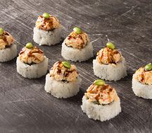 Запеченный краб с эдамамэ