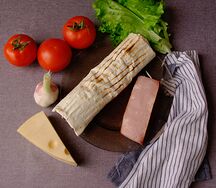 Шаверма Русская с ветчиной и сыром