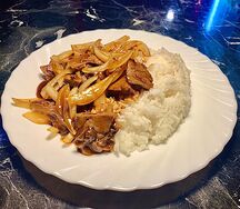 Рис с говядиной и зирой