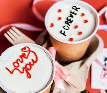 Бенто-торт в стаканах Cake to go (любая надпись на торте)