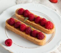 Пирожное Тарт Манго-малина