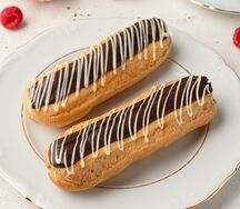 Пирожное Эклер с натуральными сливками