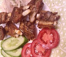 Шашлык из бараньи семечки