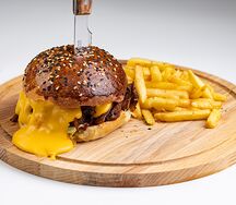 Бургер с говяжьим ребром Асадо