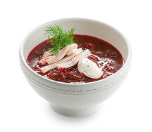 Борщ со сметаной