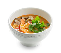 Том Ям с креветкой и рисом