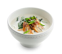 Суп сливочный с угрем