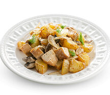 Жаркое из курицы с грибами