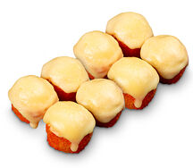 Ролл запеченный с лососем под моцареллой