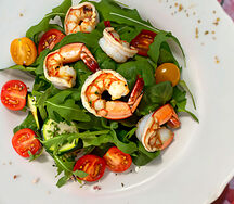 Салат с креветками