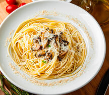 Паста С белыми грибами