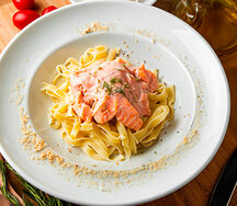 Детская паста с лососем